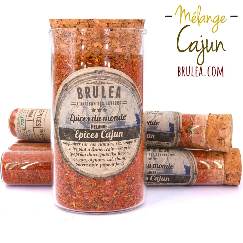 Mélange d'épices Cajun Brulea - Assemblage de saveurs authentiques pour une cuisine de Louisiane. 2